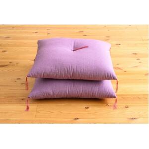 ローズパープル座布団55×59(銘仙版)2枚セット【1633318】