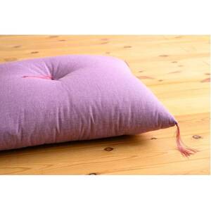 紬ローズパープル小座布団45cm×45cm　1枚【1633320】