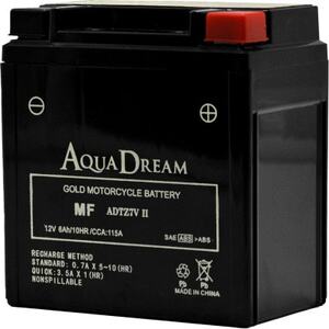 AQUADREAM GOLD バイク用バッテリー 液入充電済 ADTZ7V II 1個【配送不可地域：沖縄県】【1641566】