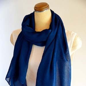 藍染めストール　KOIAI _装飾品・工芸品 ショール・ストール 服飾小物 _【1087441】