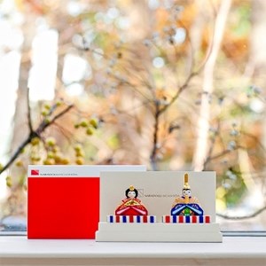 奈良一刀彫 ひいな 緋赤色_装飾品・工芸品 雑貨・日用品 家具・インテリア _【1089241】