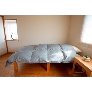抜群の暖かさ 上質羽毛掛け布団ダウンパワー350(ハンガリー産WDD85%1.2kg) シングル_雑貨・日用品 布団 寝具 _【1119023】