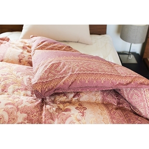 抜群の暖かさ　上質羽毛掛け布団ダウンパワー400(WDD93%1.2kg)　シングル(王朝赤)_雑貨・日用品 布団 寝具 _【1136064】