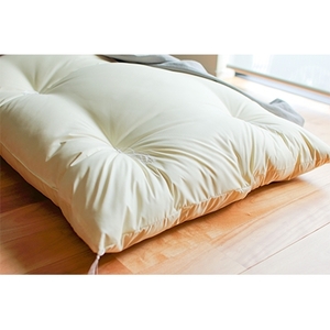 ごろ寝長座布団カバー付・抗菌防臭・カバーは96時間水洗い無添加和晒しダブルガーゼグレーファスナー付き_雑貨・日用品  家具・インテリア _【1136066】