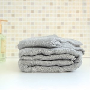 蚊帳織りタオルセット　備長炭_雑貨・日用品  タオル _【1280198】