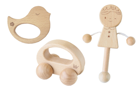 木製おもちゃのだいわのはじめてBaby Gift Set(5点セット)_雑貨・日用品 ベビー用品 _【1397644】