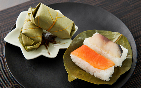 冷凍　柿の葉ずし2種15個(鯖・鮭)詰合せ_惣菜・加工品   _【配送不可地域：離島】【1406005】