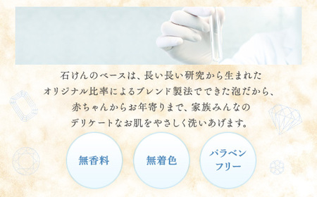 無添加　泡の石けんボディソープ　詰替セット　6個入　＜無添加生活シリーズ＞｜無香料 無着色 パラベンフリー