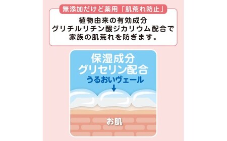 肌荒れを防ぐ薬用無添加 泡ボディソープ 詰替セット3個入 <無添加生活シリーズ> ※離島への配送不可