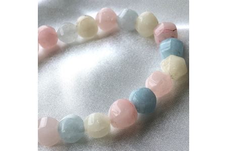 モルガナイトのブレスレット≪アクセサリー ブレスレット パワーストーン≫※着日指定不可◇