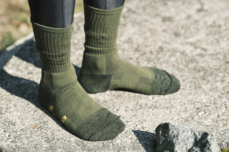 GUTS-MAN パイルストロングソックス(PS-01)2足組【Lサイズ(27-29cm)×オリーブ ドラブ】◇