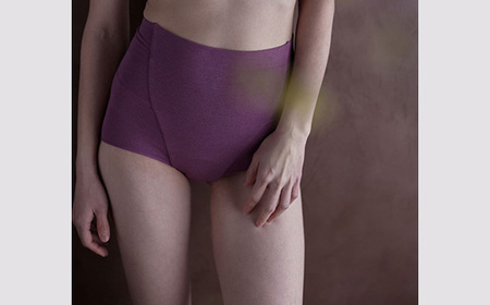 【Mサイズ×susu色】【デビューセット】ayame 吸水サニタリーショーツセット（ハイウエスト丈）【吸水パット2枚・持ち運びポーチ付き】｜分離型吸水ショーツ オーガニックコットン 消臭機能 日本製 ※離島への配送不可◇