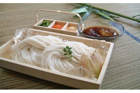 AB-48.【無添加そうめんは理屈抜きの美味】三輪素麺 芳醇 1kg 木箱入