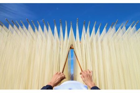 C-2.【無添加そうめんは理屈抜きの美味】ほんまもんの三輪素麺 9kg 徳用木箱