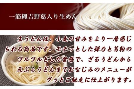 AE-35.【ミシュラン☆☆料理長オススメ】一筋縄半生そうめん・半生うどん詰合せ
