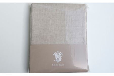 HA-2. リネン　ボックスシーツ　ダブルサイズ　ナチュラル