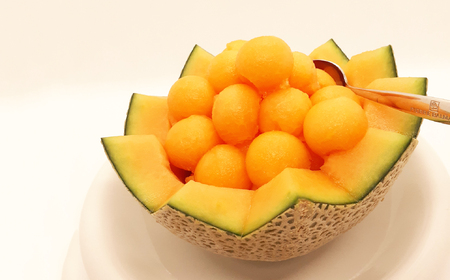 ※予約受付M-AG21.【6月~7月頃発送】自慢の赤肉メロン 2玉「グルーヴ」