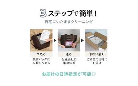 LIB-1.【宅配クリーニングの定期便】クリーニング《詰め放題》月１回コース　１年分(12回利用)