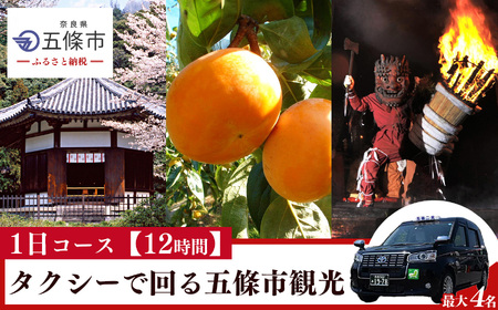 【１日コース（12時間）】タクシーで回る五條市観光 (最大4名様) | タクシー 観光 市内観光 神社仏閣巡り 五條市 7,800円