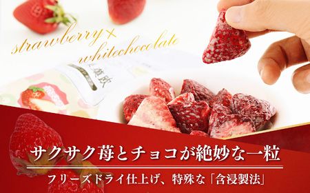  白い果菓欧 （ 3袋 ） |  フリーズドライ いちご チョコ 西岡農園 