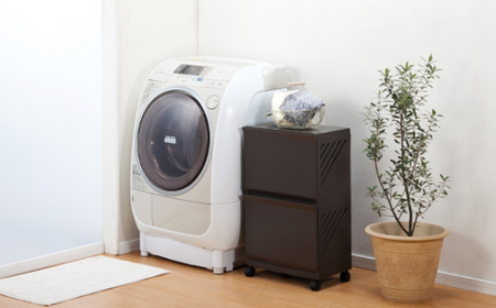 クレバン322 ブラウン 1台 ／ 平和工業 ランドリーラック フラップ式扉 シンプル 奈良県 御所市