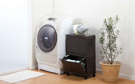 クレバン322 ブラウン 1台 ／ 平和工業 ランドリーラック フラップ式扉 シンプル 奈良県 御所市