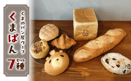 くまぱんセット　～くまぱんのおすすめパン～　パン くまぱん  くまパン クロワッサン メロンパン クルミ カシューナッツ レーズン バゲット 角食パン くまのパン屋ウーフ おすすめ 防災 備蓄 奈良県 生駒市 送料無料