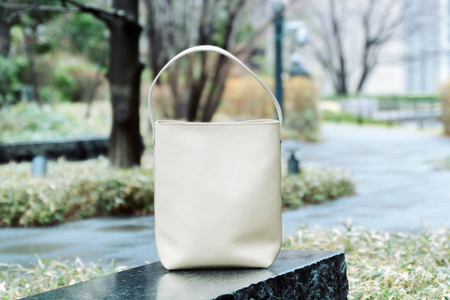 グラブ革 ワンハンドルトートバッグ クリーム｜グラブ グローブ 野球 レザー バッグ [2650]