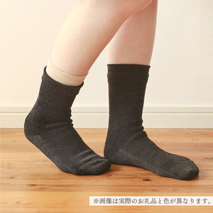 重ね履きシルクウール 2枚セットE ディープグリーン/S～M｜靴下 くつした ソックス [2732]