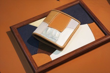 ReLEATHeR (リレザー) コインケース＜パッチワーク×ベージュ＞ [1961]