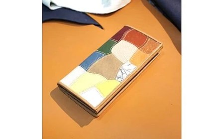 ReLEATHeR （リレザー）ロングウォレット＜パッチワーク×ブラック＞ [2061]