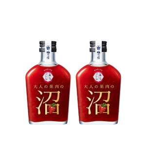 大人の果肉の沼 「いちご」 2本セット ／ 梅乃宿酒造 お酒 リキュール 苺 イチゴ 果実酒 いちご酒 ギフト 人気 お祝い プレゼント 奈良県 葛城市【umyd038】