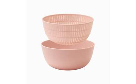 米とぎにも使える ザル ボウル ピンク ／ キッチン用品 調理器具 耐熱 電子レンジ対応 食洗機対応 ライクイット like-it 奈良県 葛城市【like023-5】
