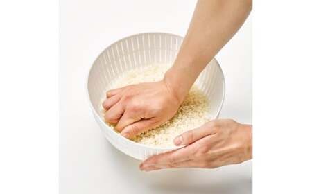 米とぎにも使える ザル ボウル 6点セット LBK-10 ストーン ／ キッチン用品 調理器具 耐熱 重ねて収納 コンパクト ライクイット like-it 奈良県 葛城市【like021-4】