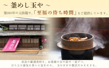 釜めし 釜めしの素（冷凍） 奈良當麻寺 門前 釜めし玉や 釜めしの素 お米２合×2つき【tama003】