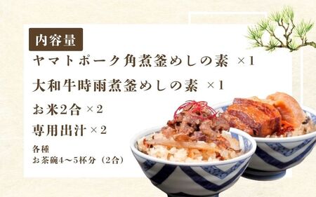 釜めし 釜めしの素（冷凍） 奈良當麻寺 門前 釜めし玉や 釜めしの素 お米２合×2つき【tama003】