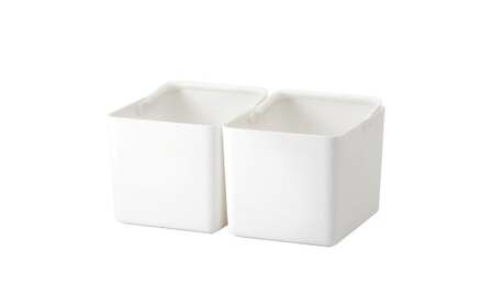 ハンドル付きストックケース ワイド 2個組 LBK-52 2P ホワイト (3色からお好きなカラーが選べる) 葛城市 ライクイット like-it【like103-1】