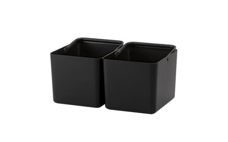 ハンドル付きストックケース ワイド 2個組　LBK-52 2P  ブラック (3色からお好きなカラーが選べる)  葛城市 ライクイット like-it【like103-3】