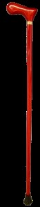 ステッキ　杖　レディース　ＳＳサイズ　レッド　樫の木使用／道の駅　かつらぎ　つえ　木製　おしゃれ　奈良県　葛城市