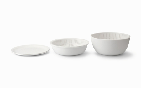 米とぎにも使える ザル ボウル 6点セット LBK-10 ホワイト / キッチン用品 調理器具 耐熱 重ねて収納 コンパクト ライクイット like-it 奈良県 葛城市【like021-3】