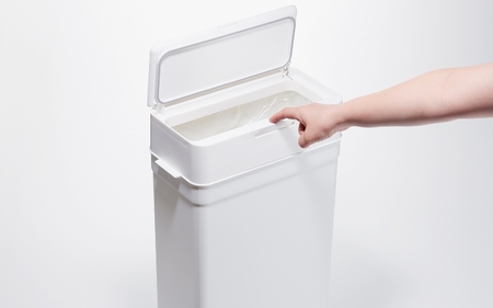 シールズ２５ 密閉ダストボックス LDB-02 グレー ／ ゴミ箱 臭い漏れ防止 スリムデザイン プッシュ開閉 ライクイット like-it【like039】