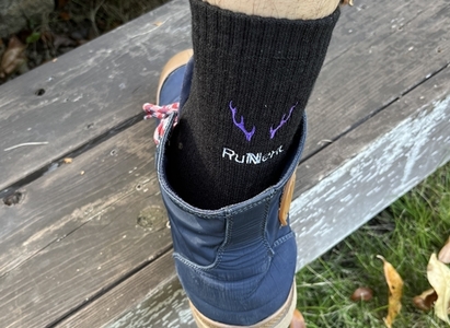 スポーツ用 厚手 パイル地 ソックス ブラック 25～27cm 1足 ／ ランネクスト スポーツ用品 靴下 サポート ランニング 保温性 レジャー ウォーキング 奈良県 葛城市【next028】