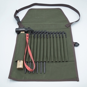 ペグケース ペグ・ハンマーケース PH-007 / ペグ収納ケース ペグバッグ 作業バッグ 腰に巻ける キャンプ テント 防水 ペグ ハンマー 運搬用