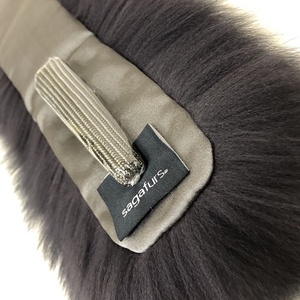 サガ フォックス ファー マフラー （ダークグレー）／豪華 毛皮 リアルファー 綺麗目 上品 お洒落 ファッション