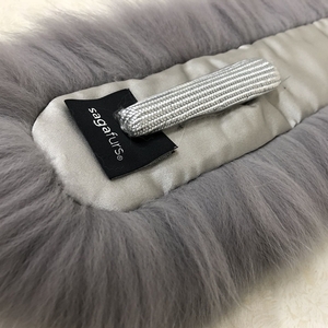 ファー マフラー シャドーフォックス（ライトグレー）／西本毛皮商店 サガ SAGA FOX 豪華 毛皮 リアルファー 高品質 オシャレ ファッション