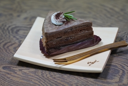 木曽檜 デザートプレート ２枚セット／津田瑞苑 木製 ひのき 食器 カトラリー フォーク 皿 奈良県 宇陀市