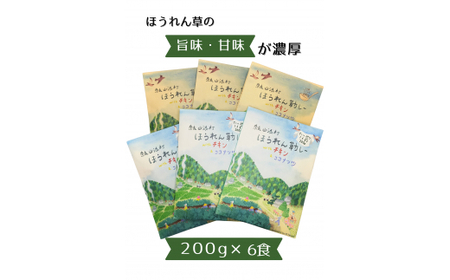 山添村の“ほうれん草カレー”６食セット