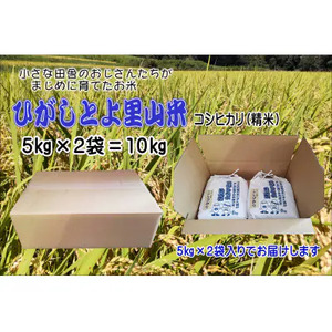 9月発送予約 50個限定!小さな田舎のおじさんたちが真面目に作ったお米 ひがしとよ里山米10kg