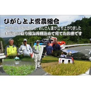 9月発送予約 50個限定!小さな田舎のおじさんたちが真面目に作ったお米 ひがしとよ里山米10kg