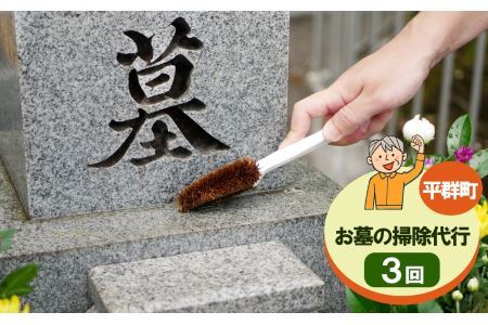 お墓のお掃除代行【墓石洗い・草取り・献花】３回 | 掃除 そうじ お掃除 お墓 墓 代行 奈良県 平群町